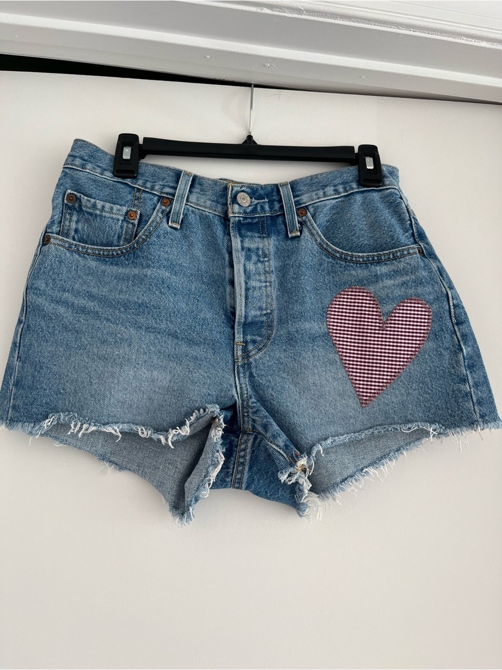 Levi’s High Waist Denim Shorts, 501